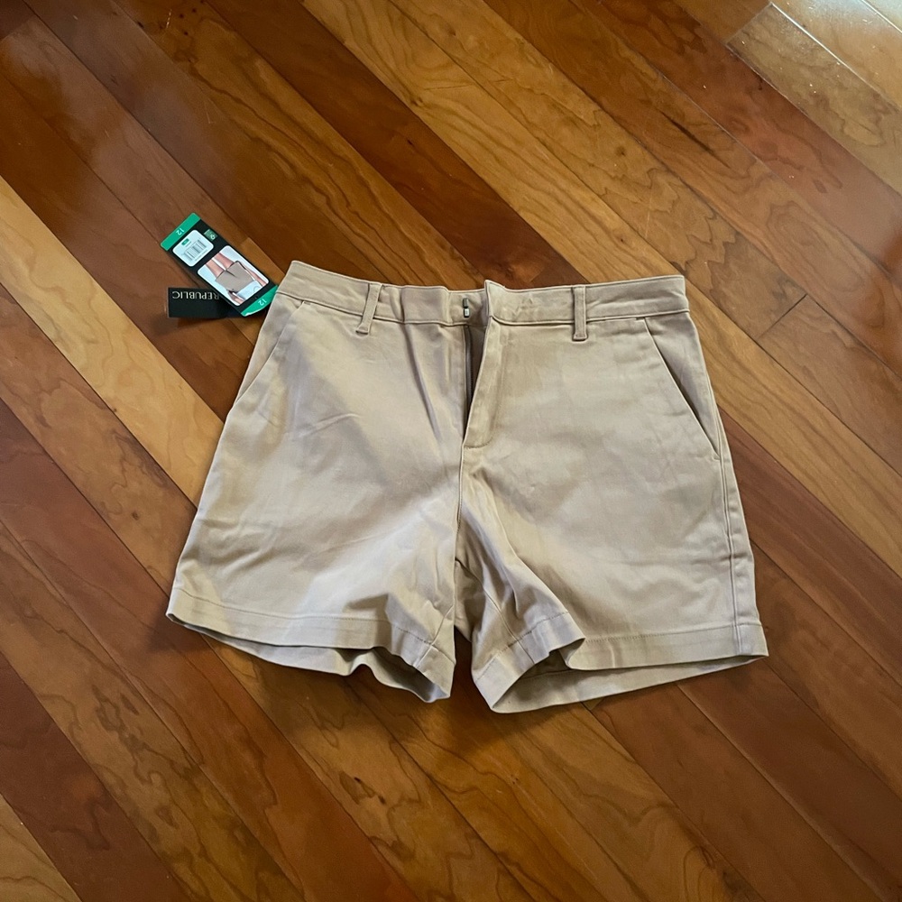 Banana Republic Khaki Tailored Cargo Shorts